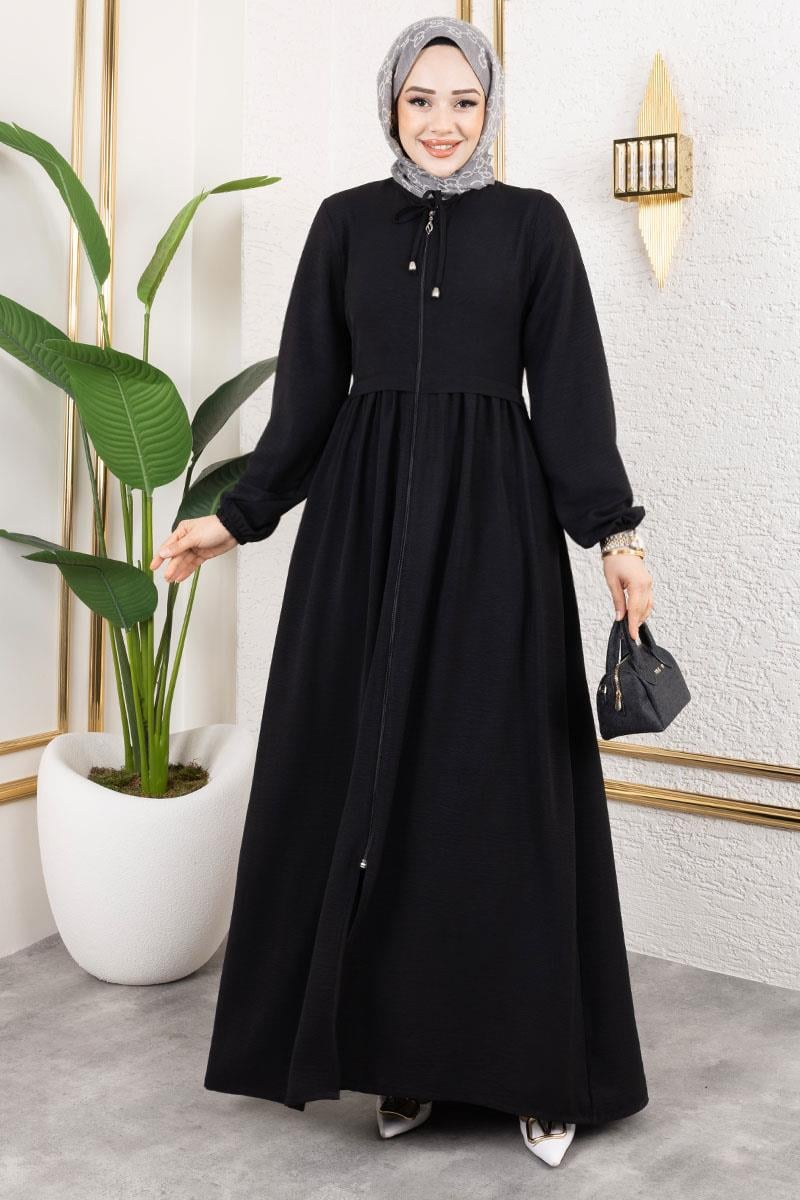 Lace-up Aerobin Abaya