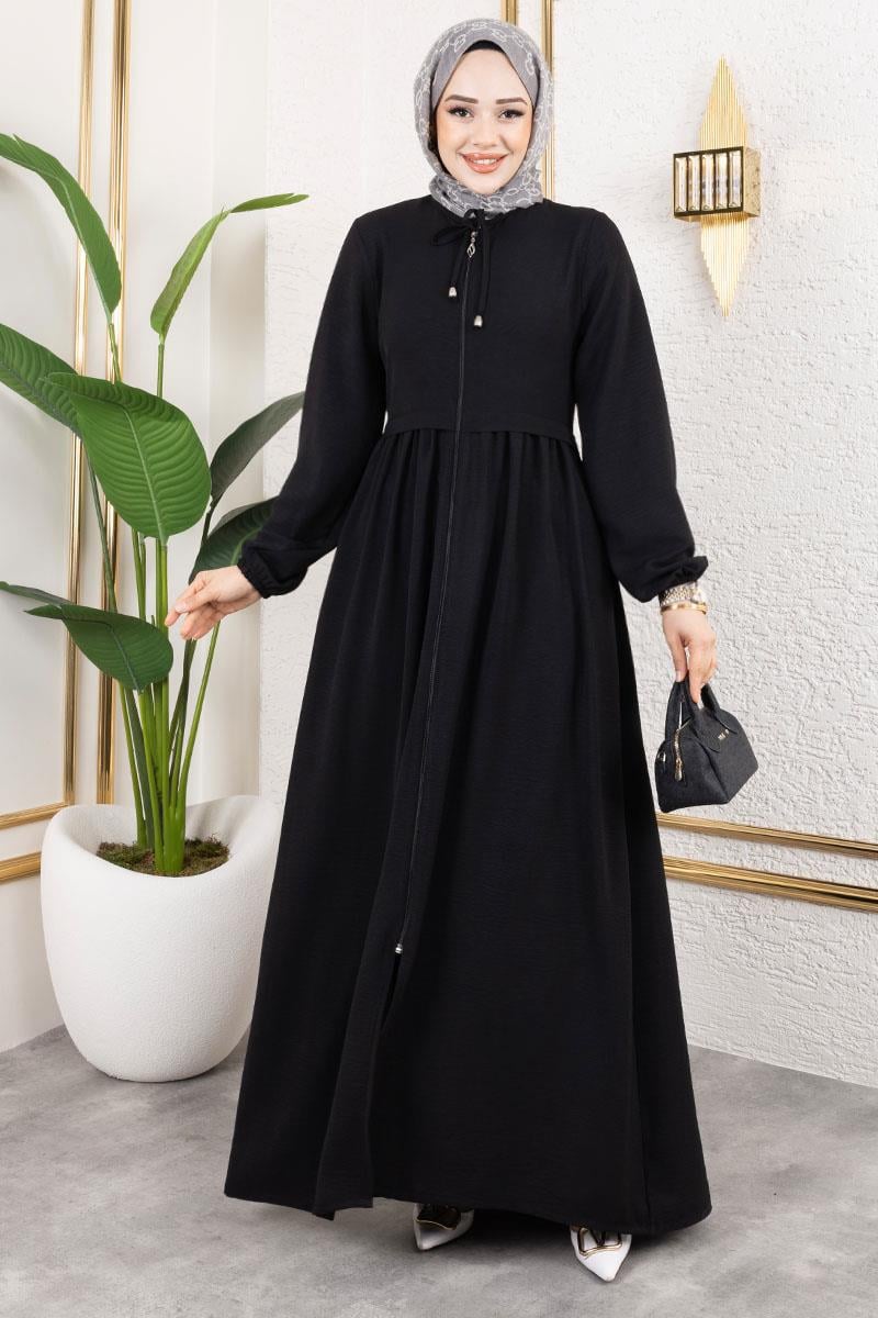Lace-up Aerobin Abaya