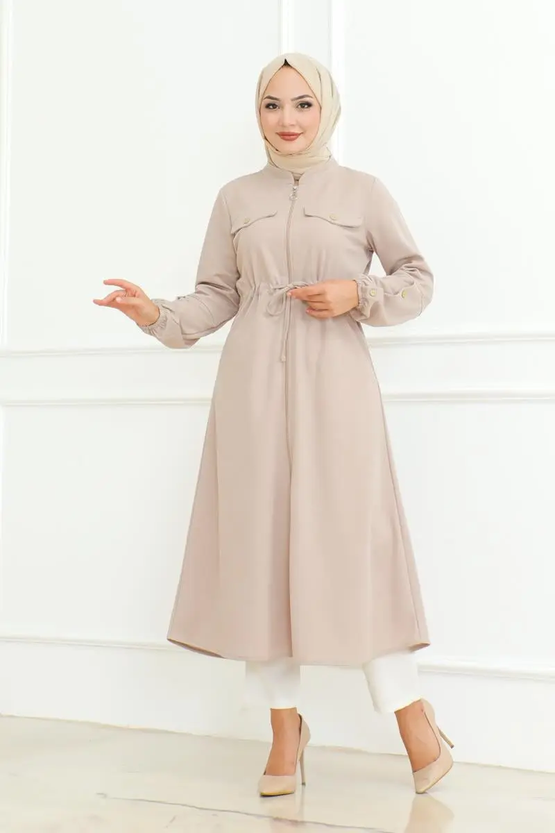 Bağcıklı Tesettür Kap Vizon-detail