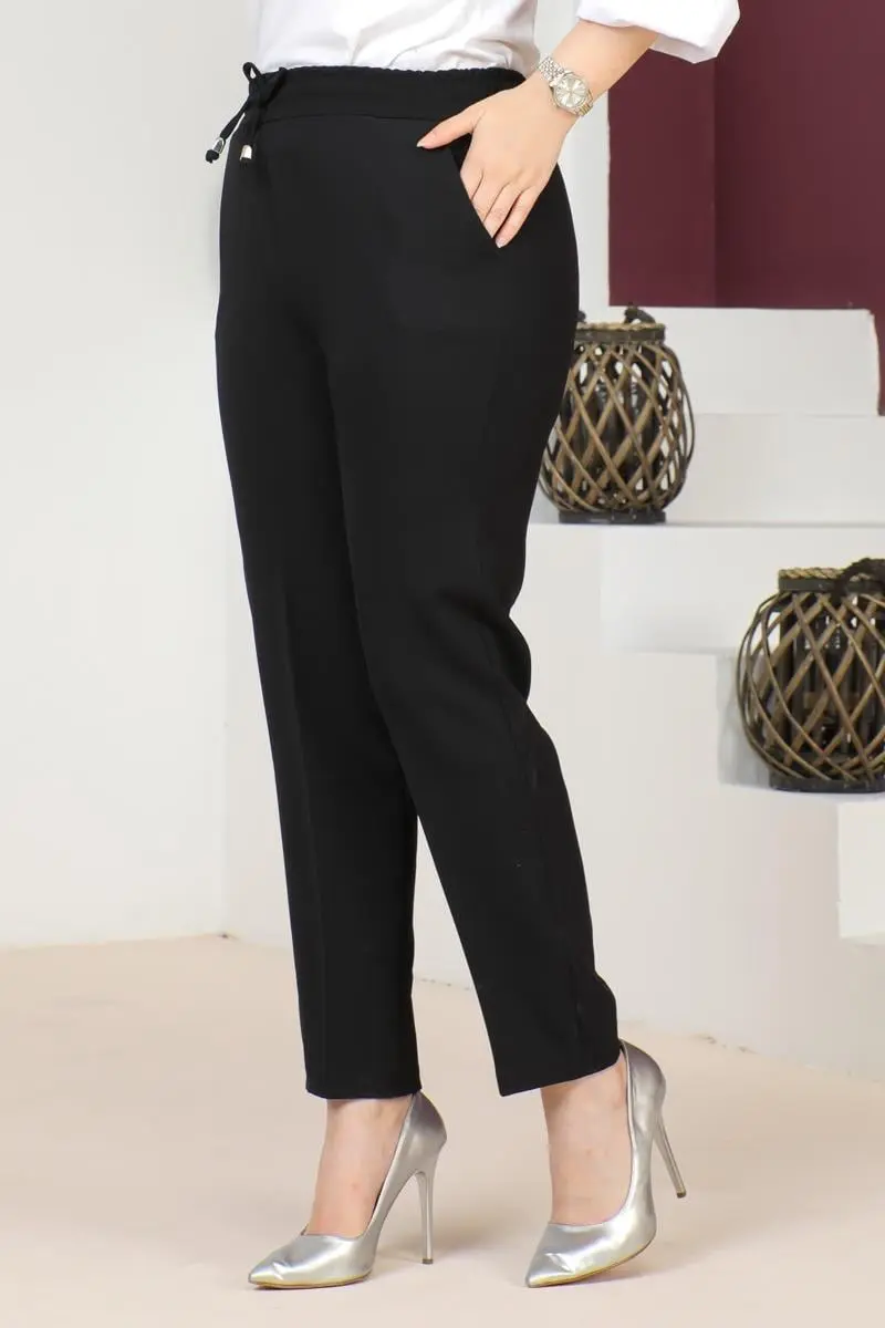 Lace-up Hijab Trousers-detail