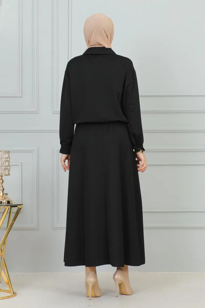 Lace-up Hijab Suit-detail