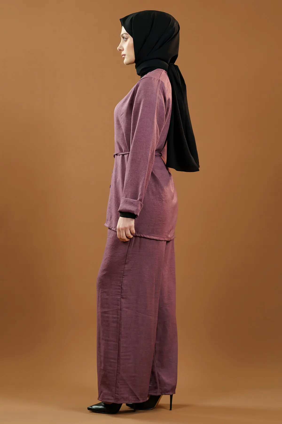 Tie-up Kimono Suit-detail