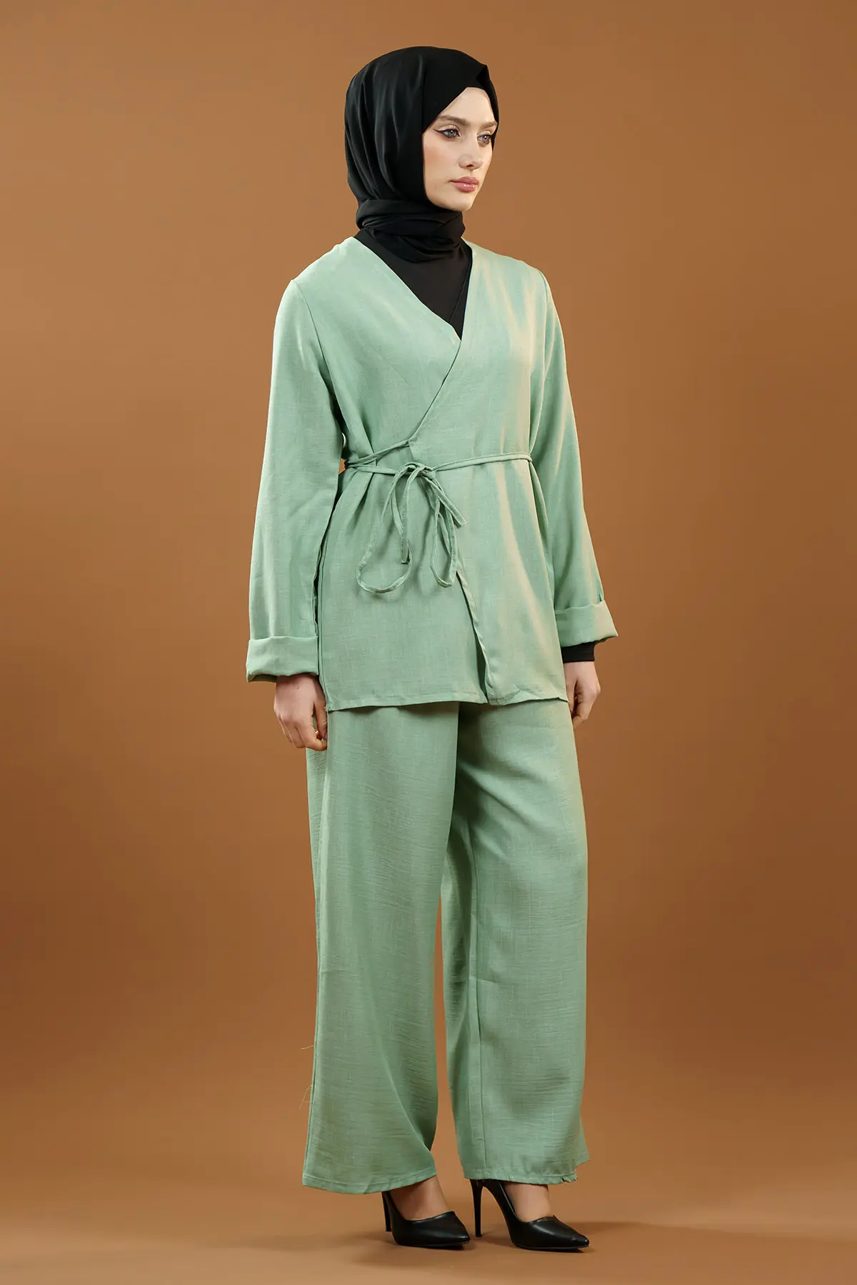 Bağlamalı Kimono Takım-detail