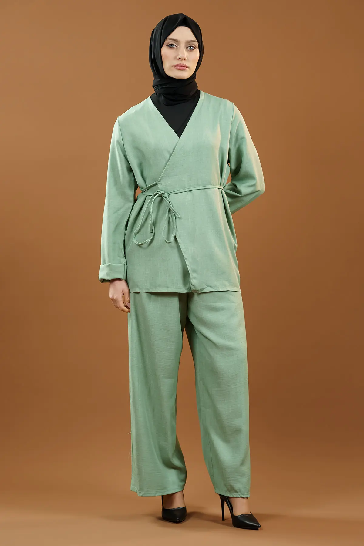 Bağlamalı Kimono Takım-detail