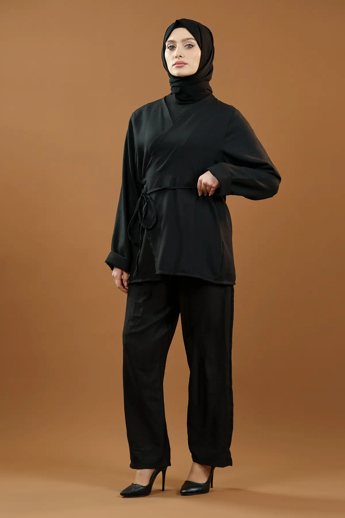 Bağlamalı Kimono Takım-detail