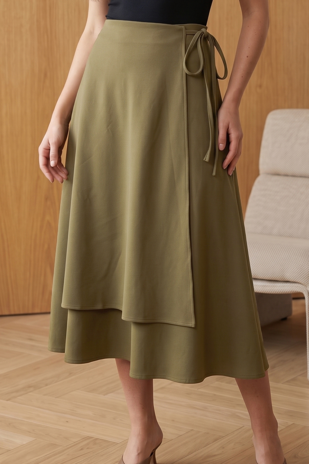 Tie-up Scuba Skirt