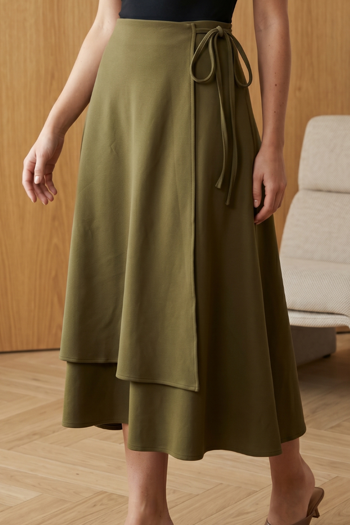 Tie-up Scuba Skirt