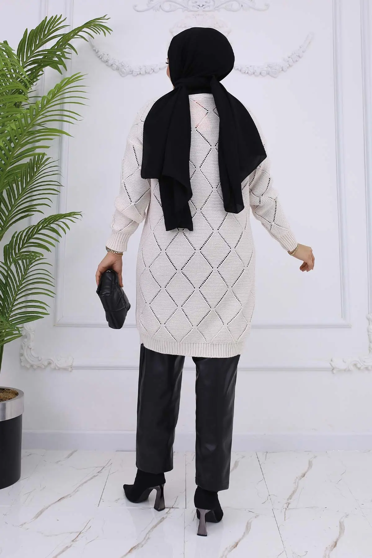 Baklava Desenli Hırka-detail