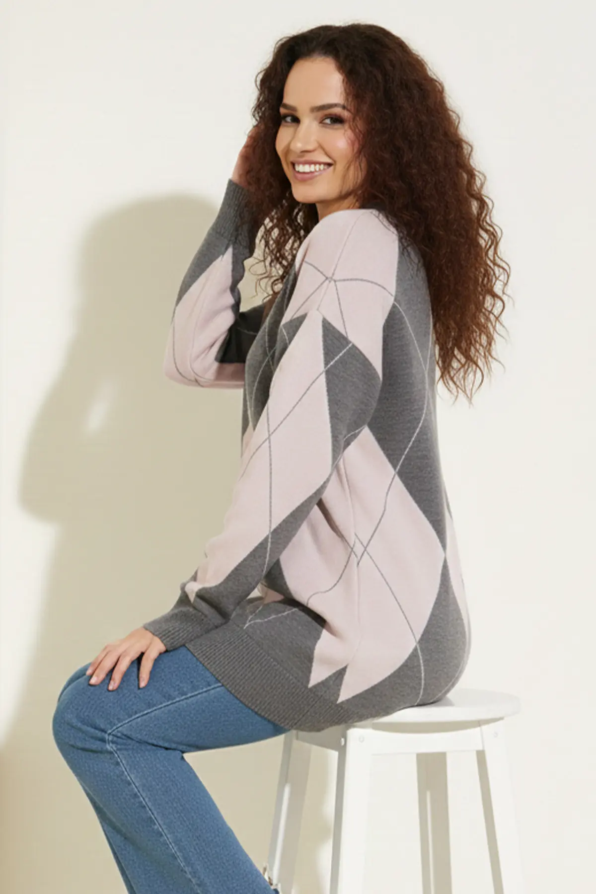 Baklava Desenli Triko-detail