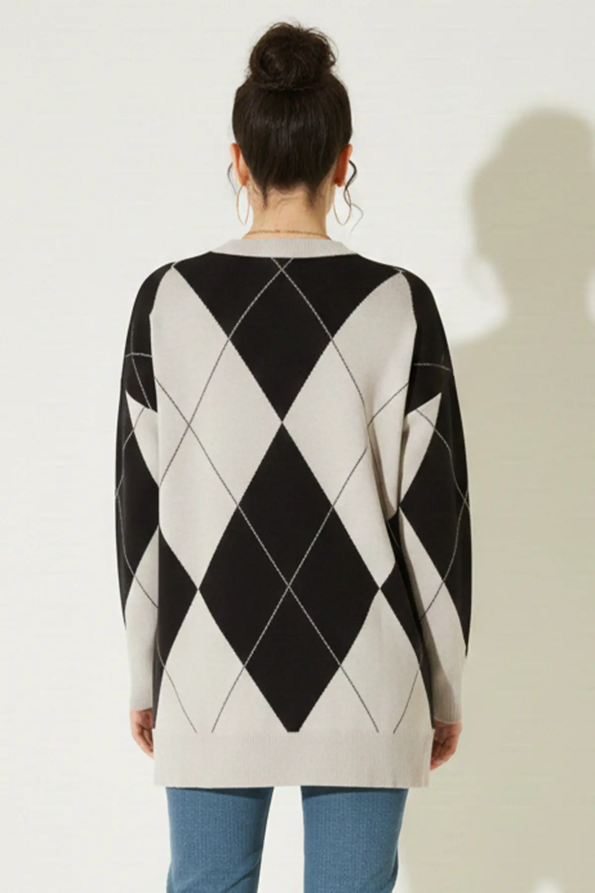 Baklava Desenli Triko-detail