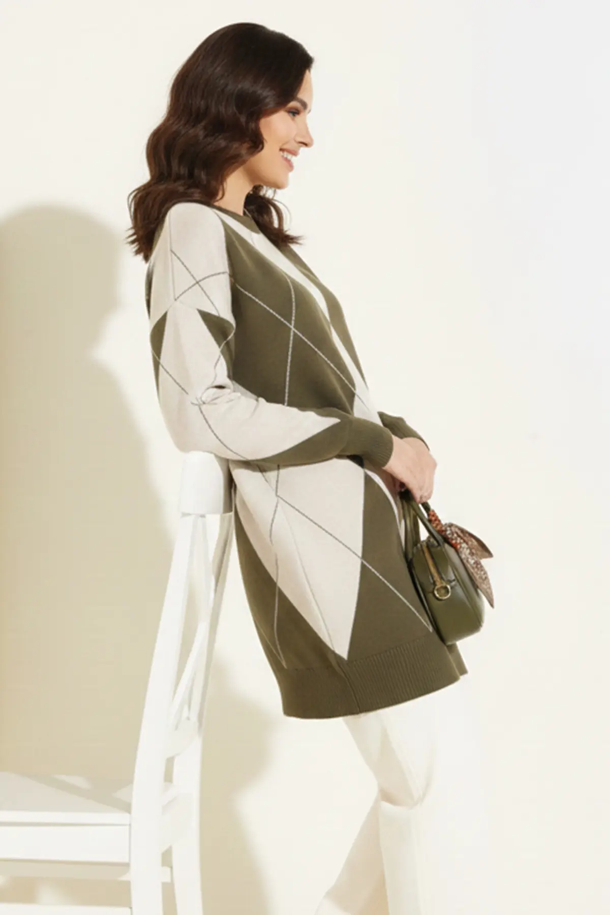 Baklava Desenli Triko-detail