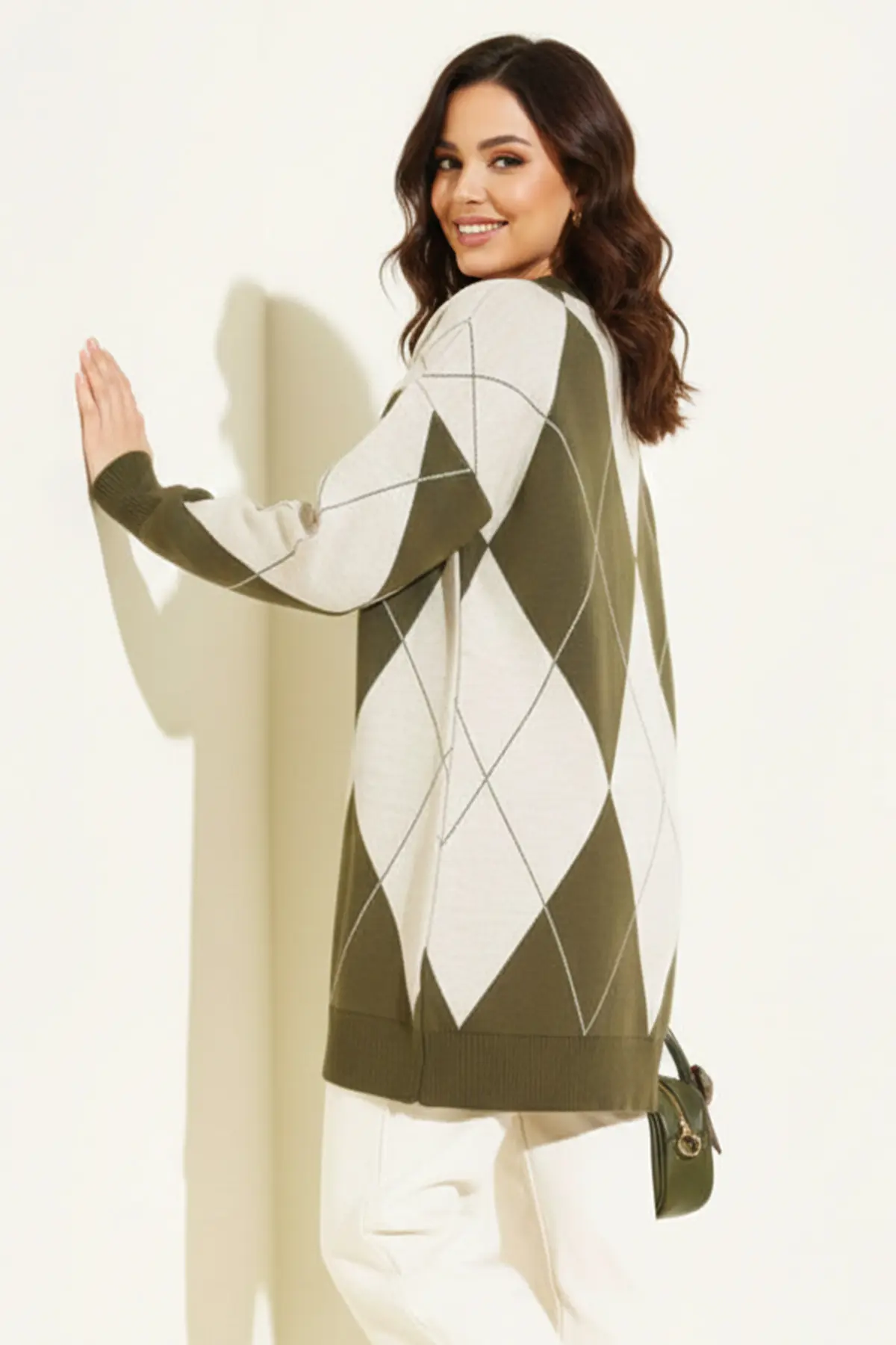 Baklava Desenli Triko-detail