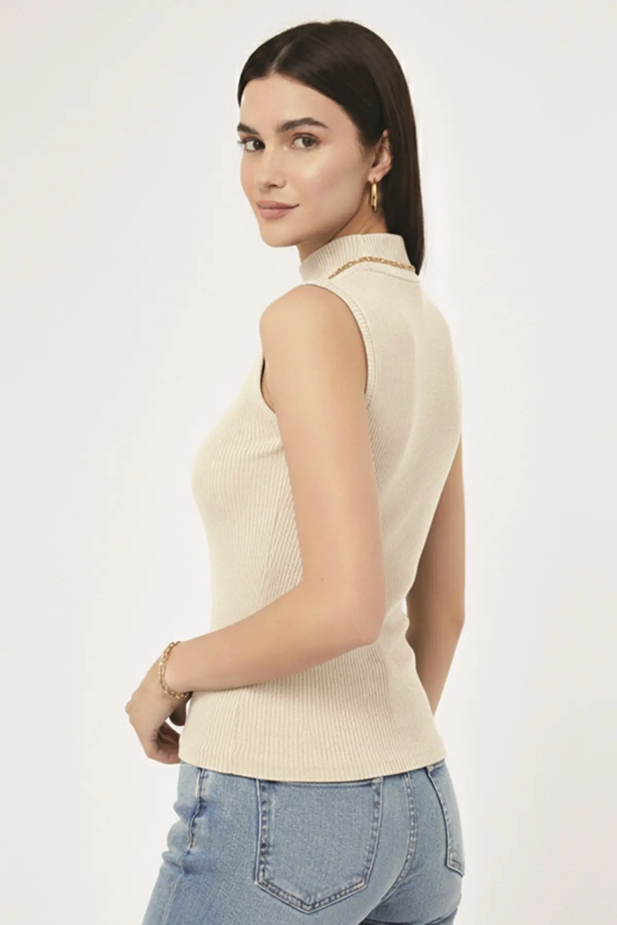 Turtleneck Knit Bodysuit-detail