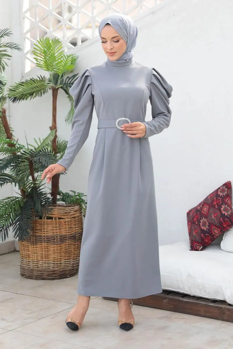 Balon Kol Elbise-detail