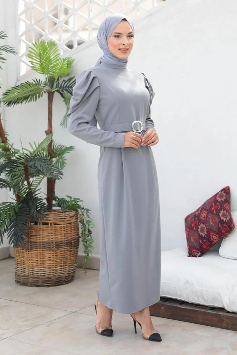 Balon Kol Elbise-detail