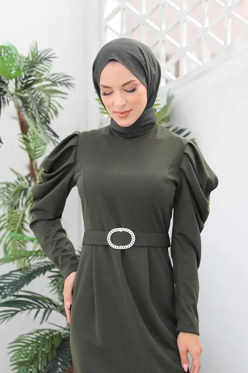 Balon Kol Elbise-detail