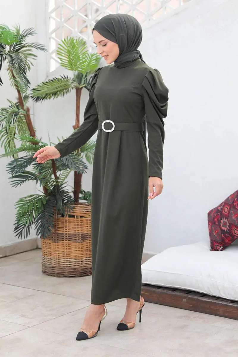 Balon Kol Elbise-detail