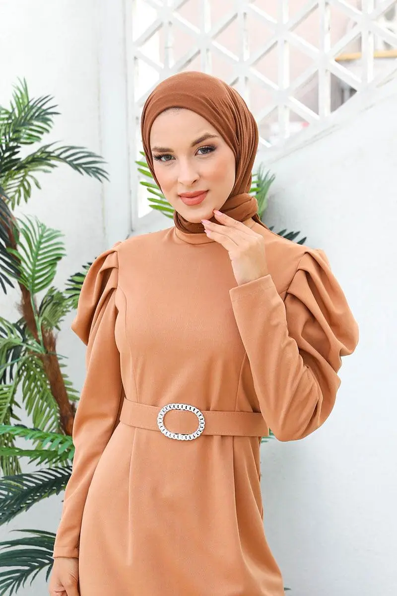 Balon Kol Elbise-detail