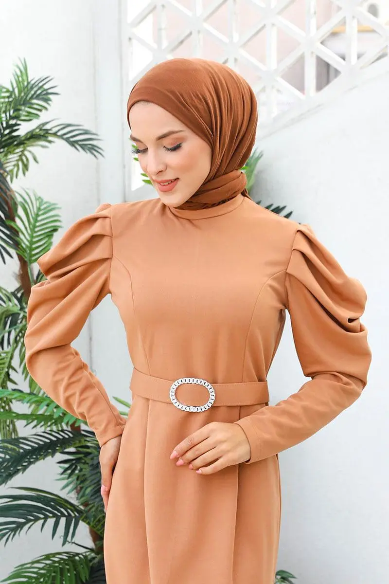 Balon Kol Elbise-detail