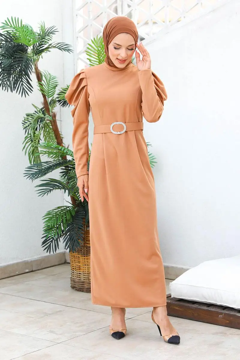 Balon Kol Elbise-detail