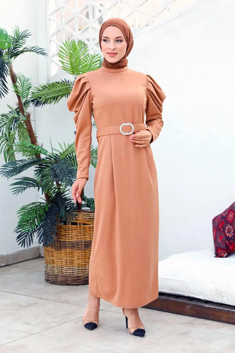 Balon Kol Elbise-detail