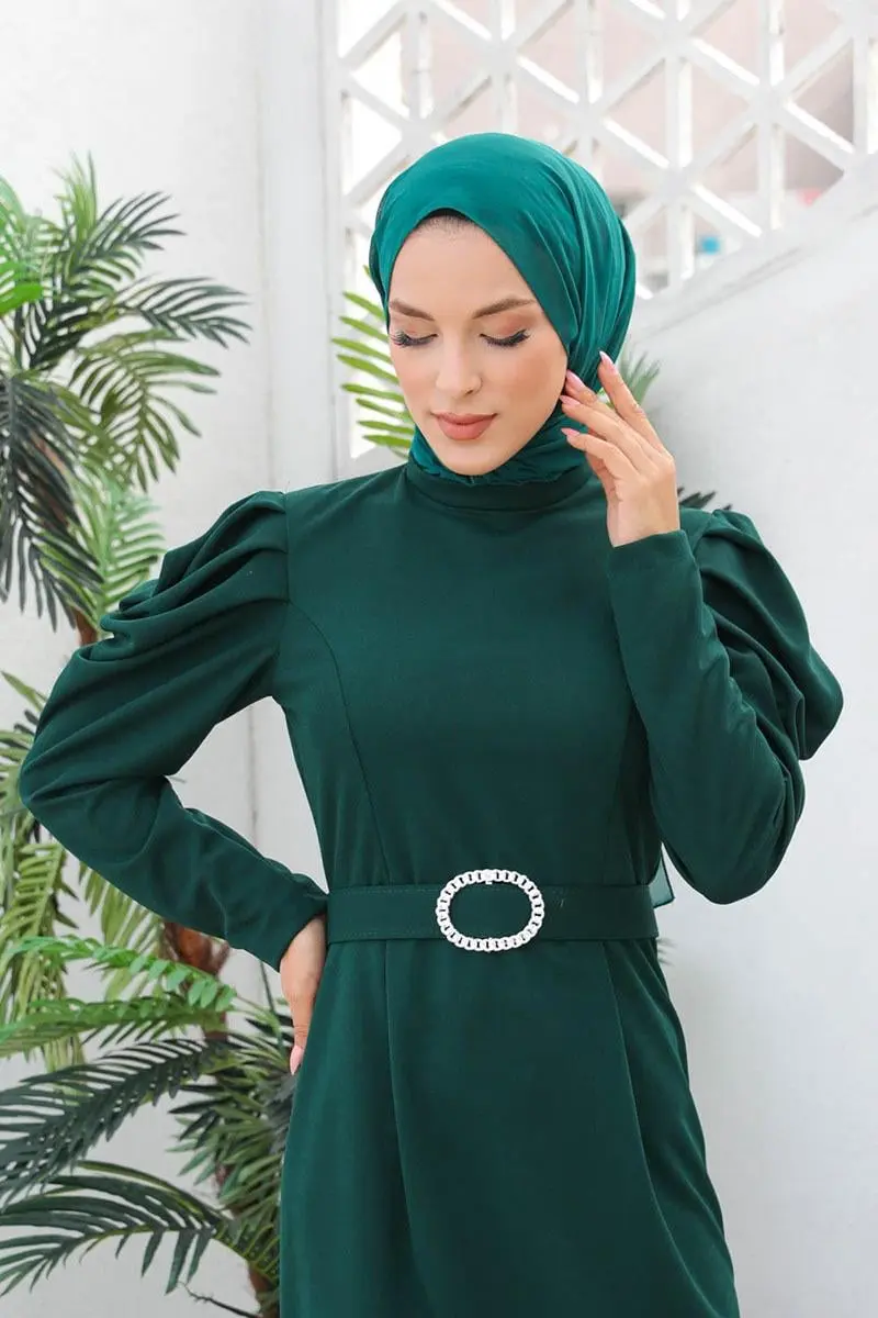 Balon Kol Elbise-detail