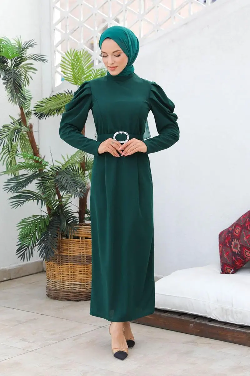 Balon Kol Elbise-detail