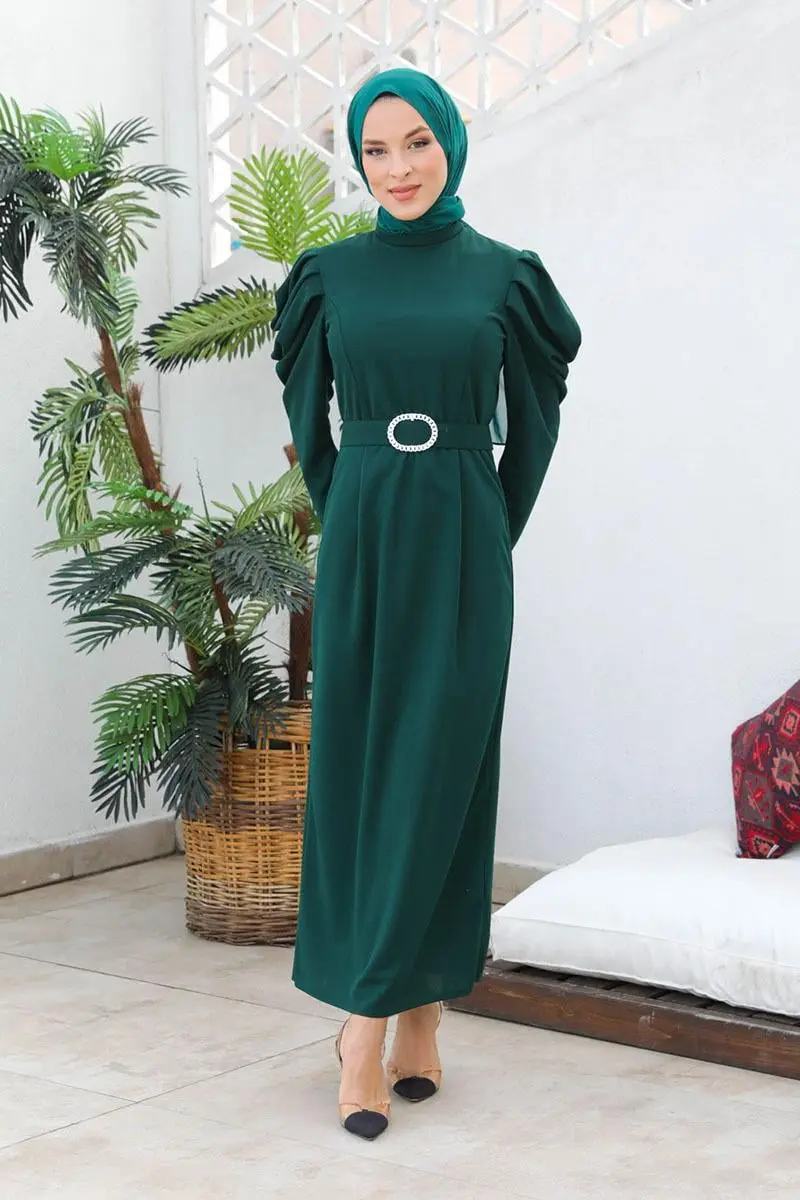 Balon Kol Elbise-detail