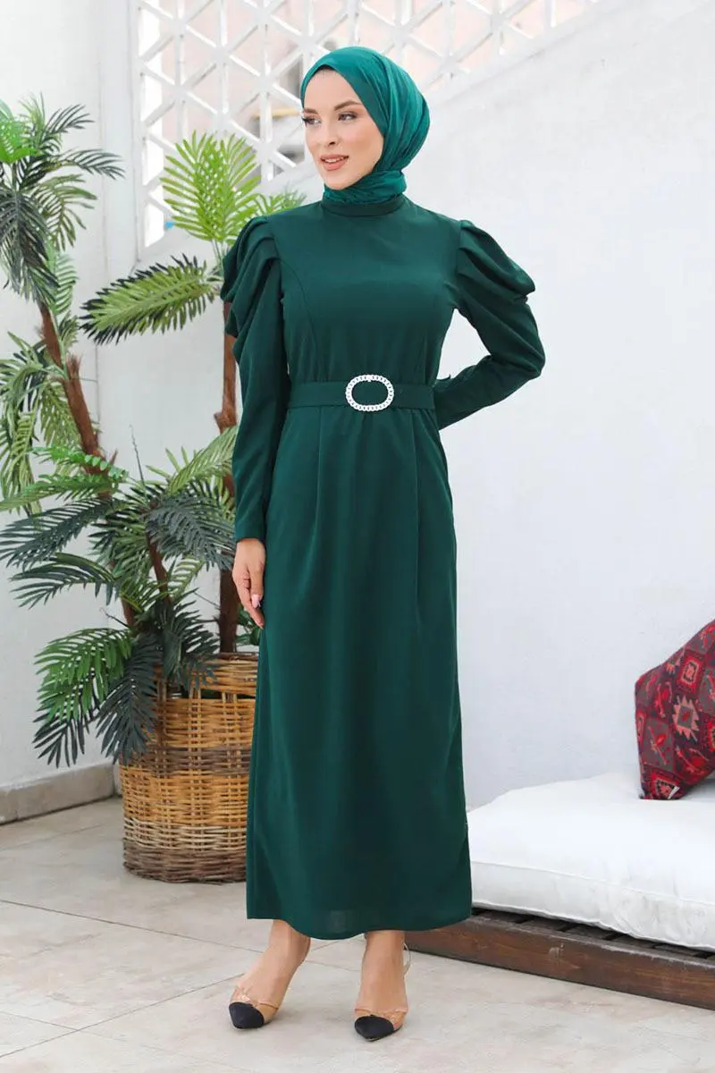 Balon Kol Elbise-detail