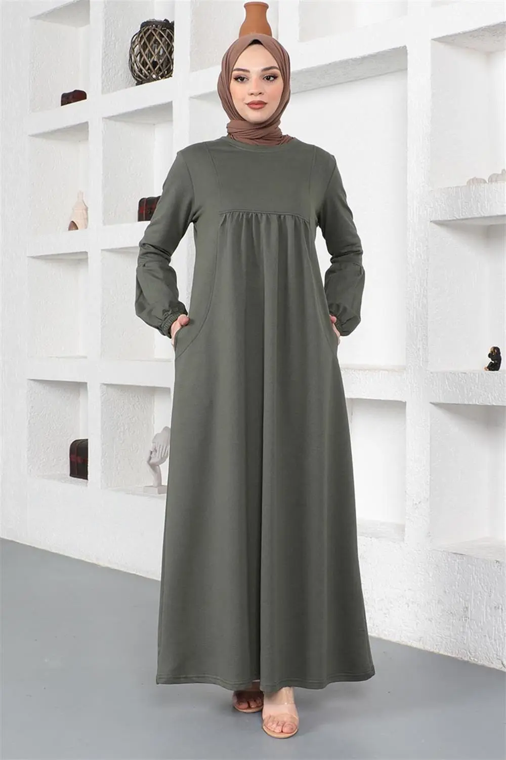 Balloon Sleeve Sports Dress-detail