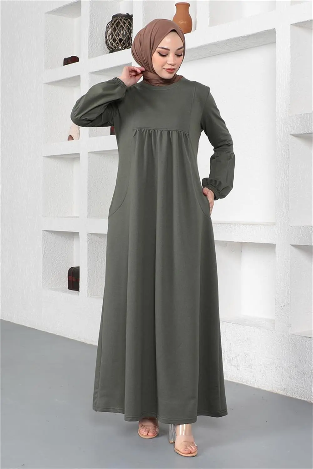 Balloon Sleeve Sports Dress-detail