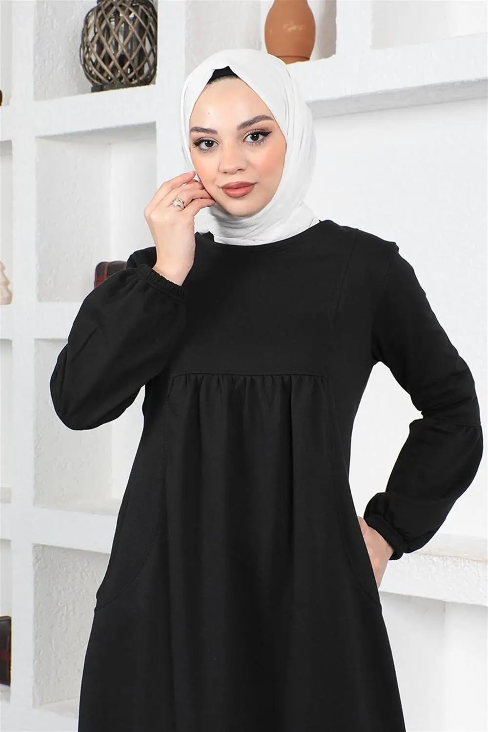 Balloon Sleeve Sports Dress-detail