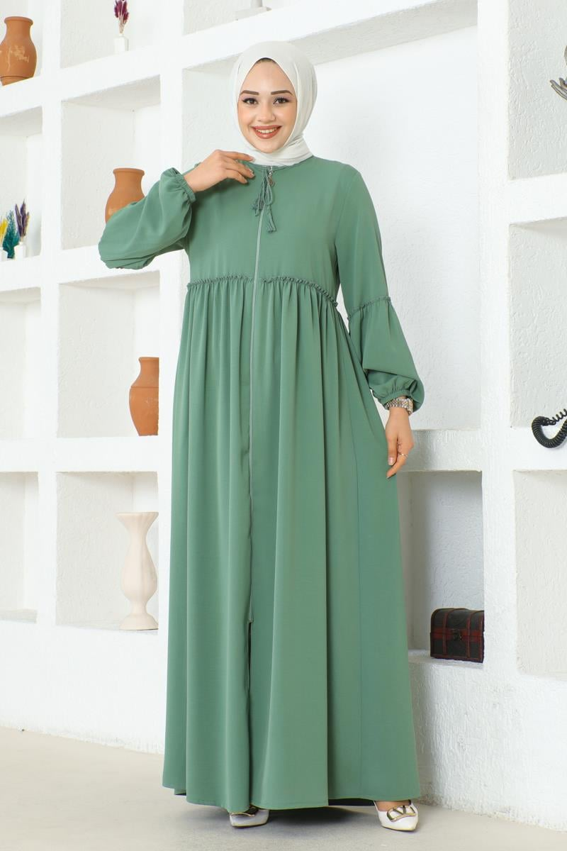 Jessica Crepe Abaya With Balloon Sleeves