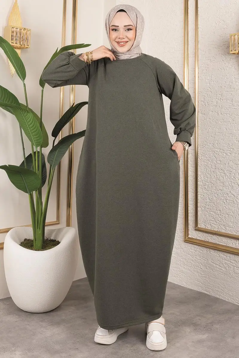 Balon Model Spor Elbise Haki-detail