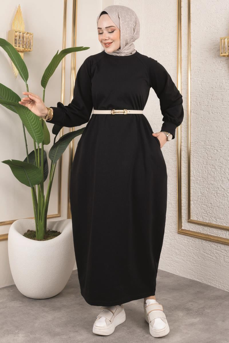 Balon Model Spor Elbise Siyah