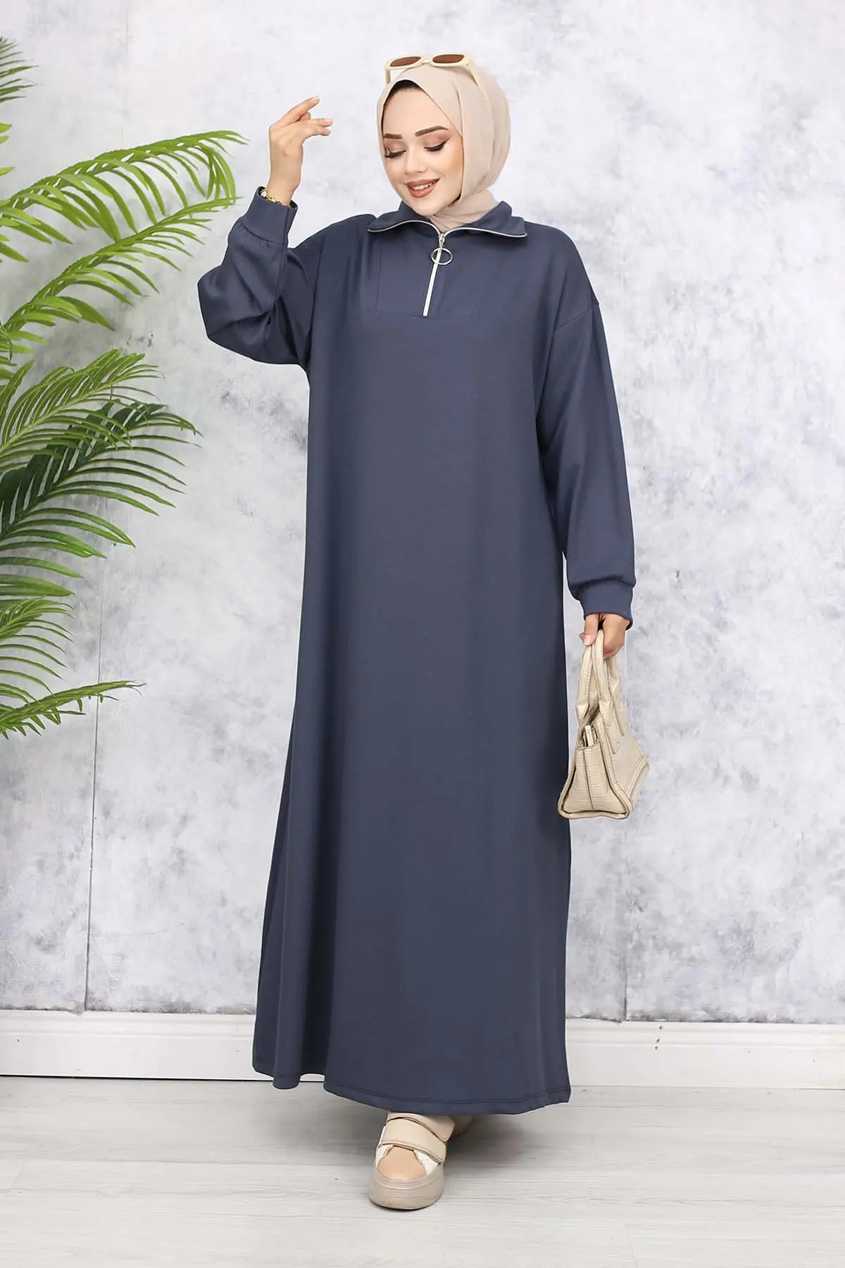 Basic Tesettür Elbise-detail