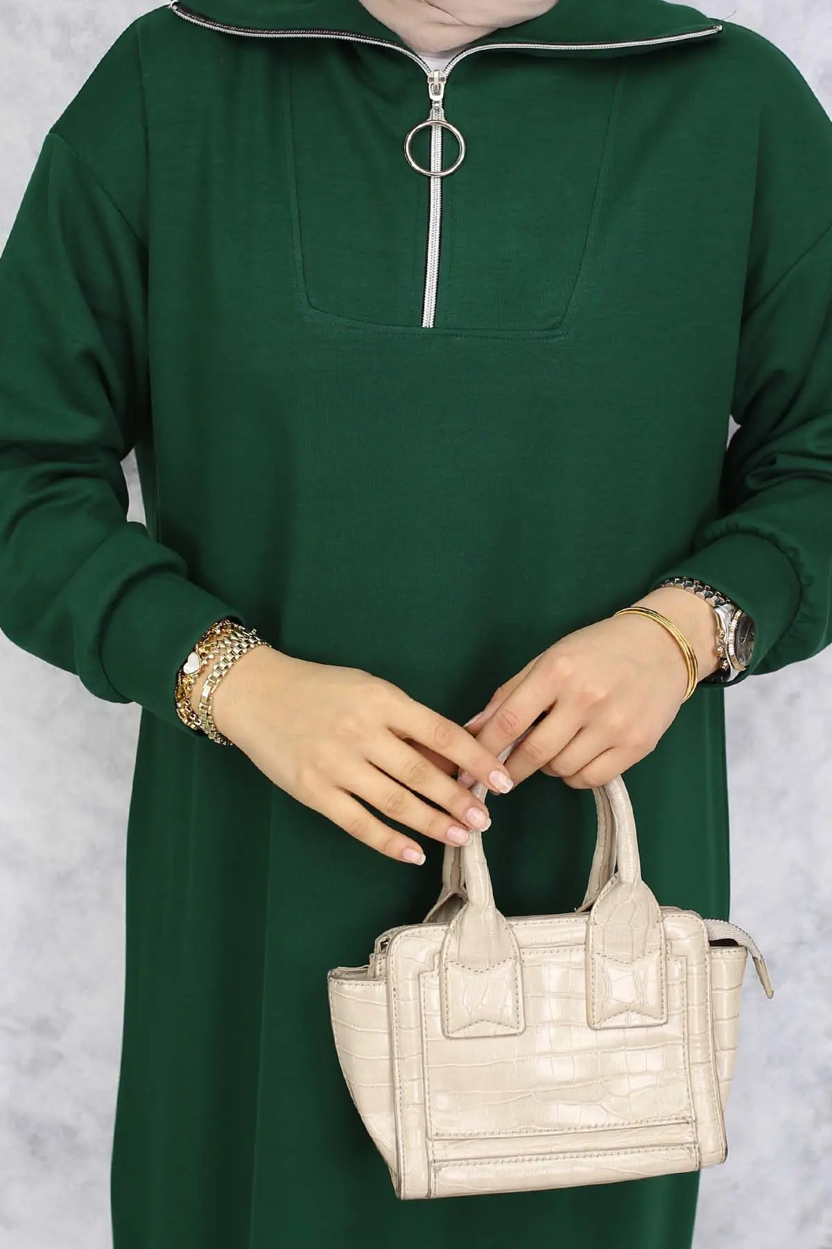 Basic Tesettür Elbise-detail