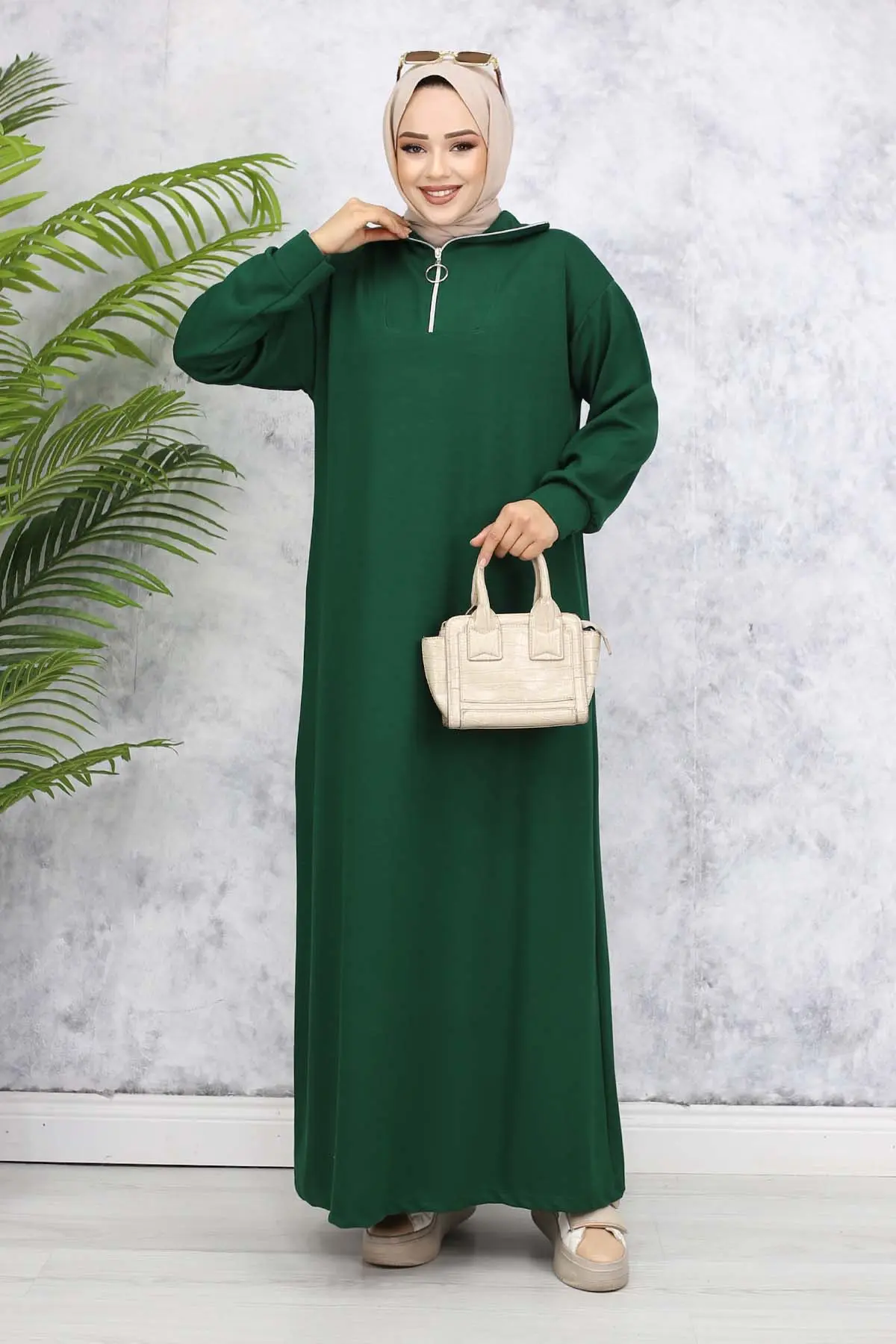 Basic Tesettür Elbise-detail