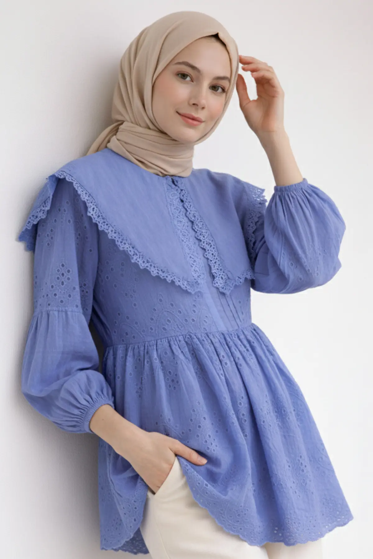 Bebe Yaka Fisto Tunik-detail