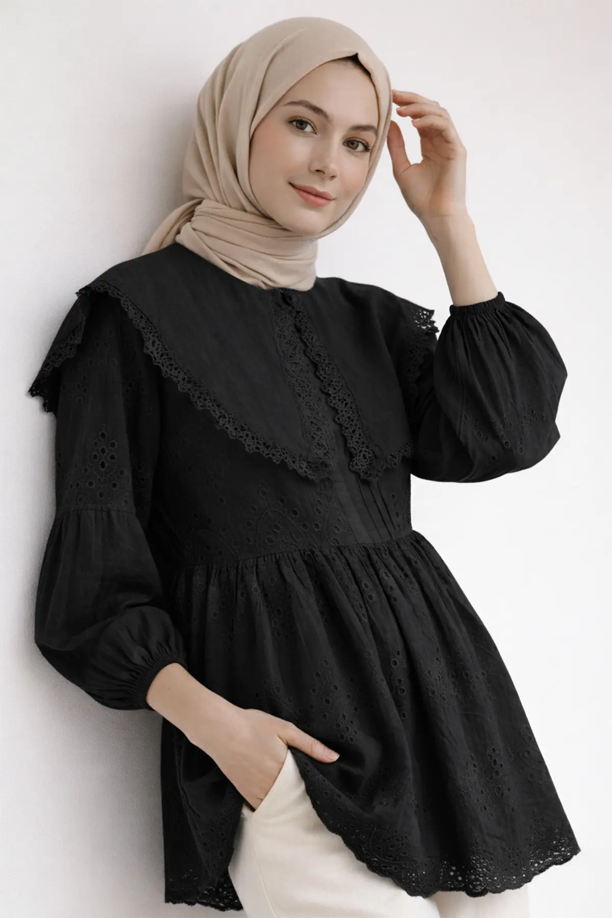 Bebe Yaka Fisto Tunik-detail