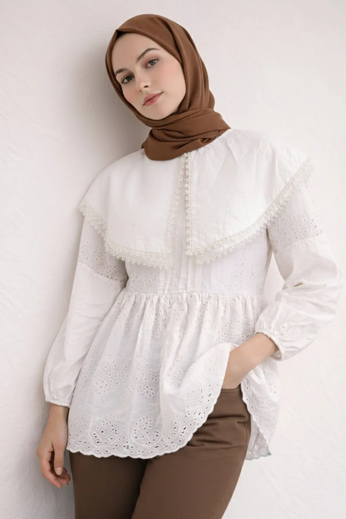 Bebe Yaka Fisto Tunik-detail
