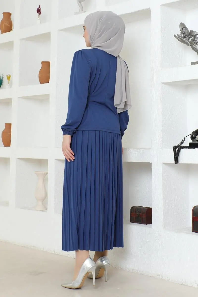 Waist Detailed Pleated Suit-detail