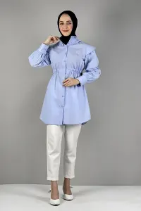 Tunic With Waist And Collar Detail