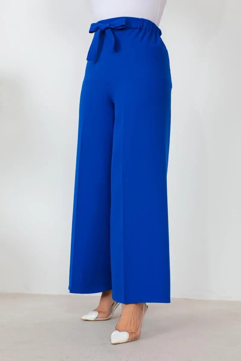 Waist-tied Wide Leg Trousers-detail
