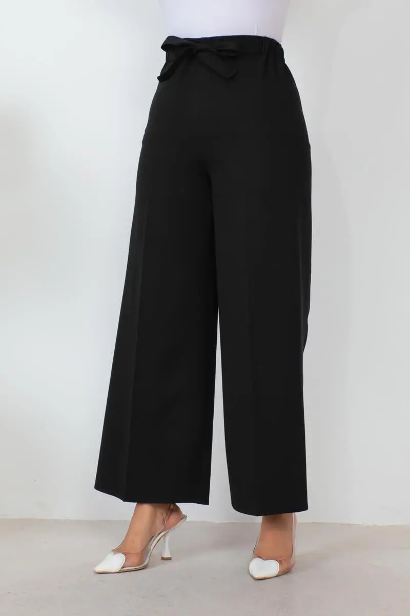 Belden Bağlamalı Bol Paça Pantolon-detail