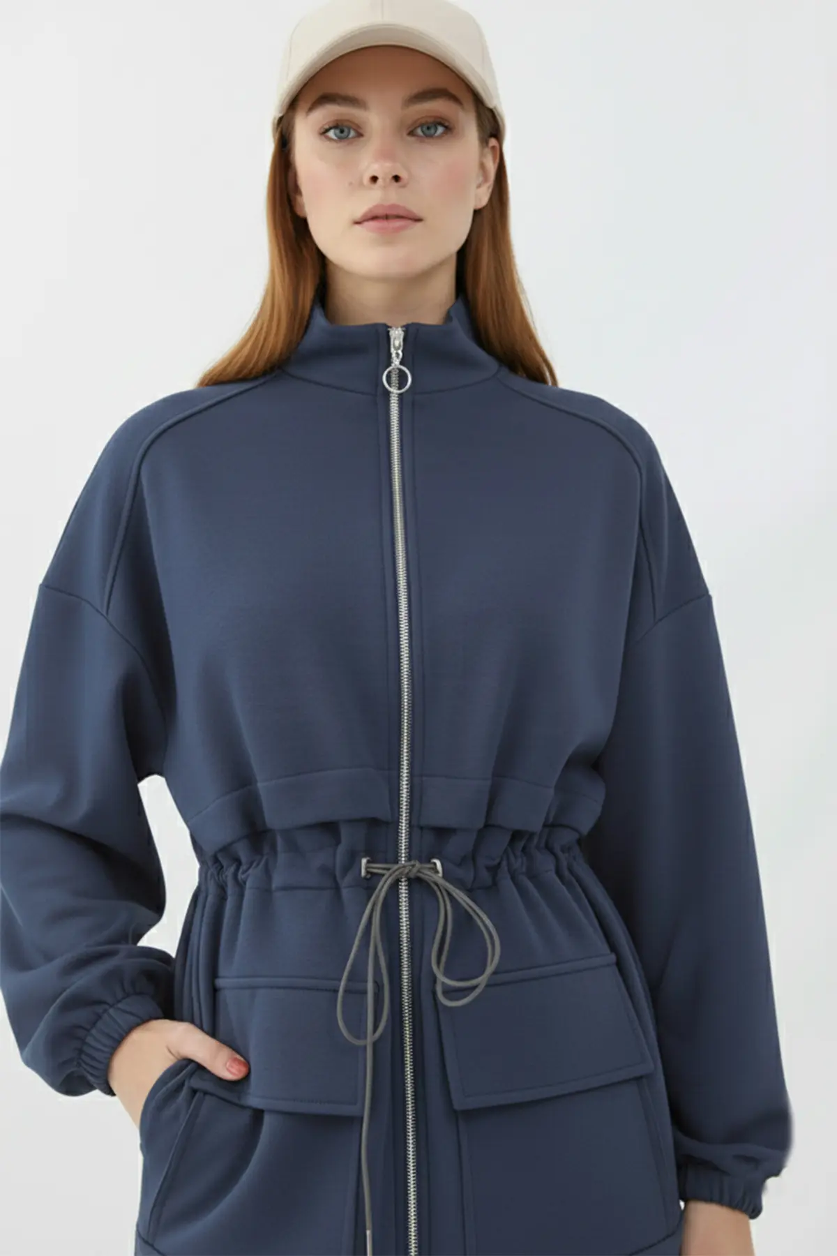 Scuba Suit With Drawstring Waist-detail