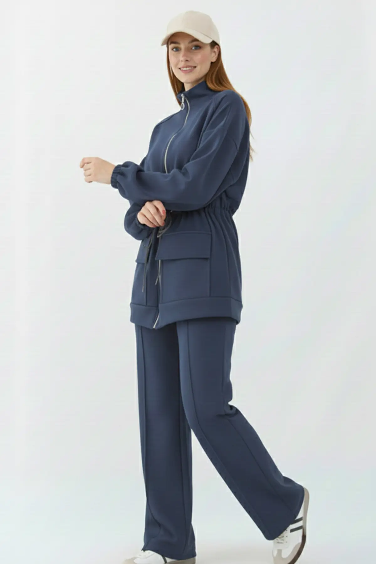 Scuba Suit With Drawstring Waist-detail