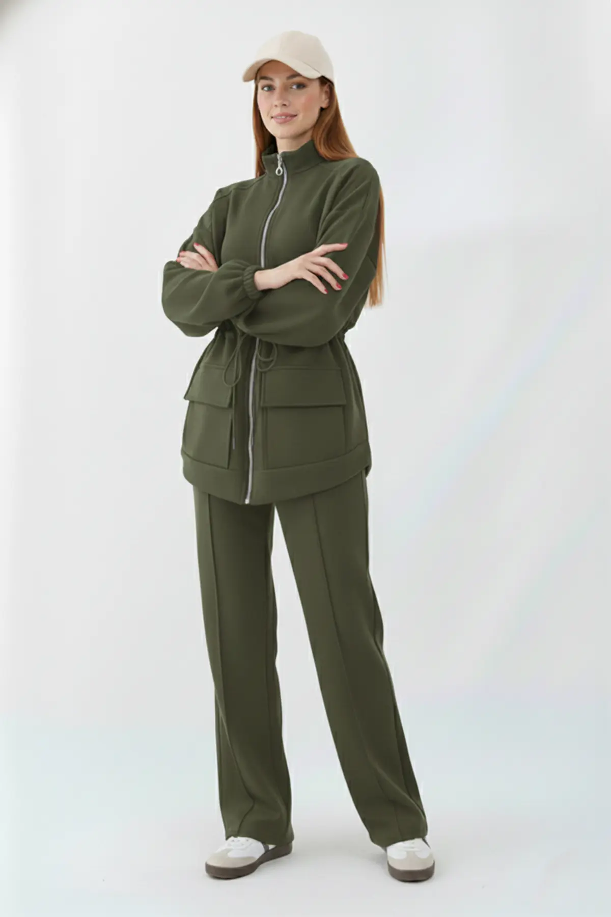 Scuba Suit With Drawstring Waist-detail