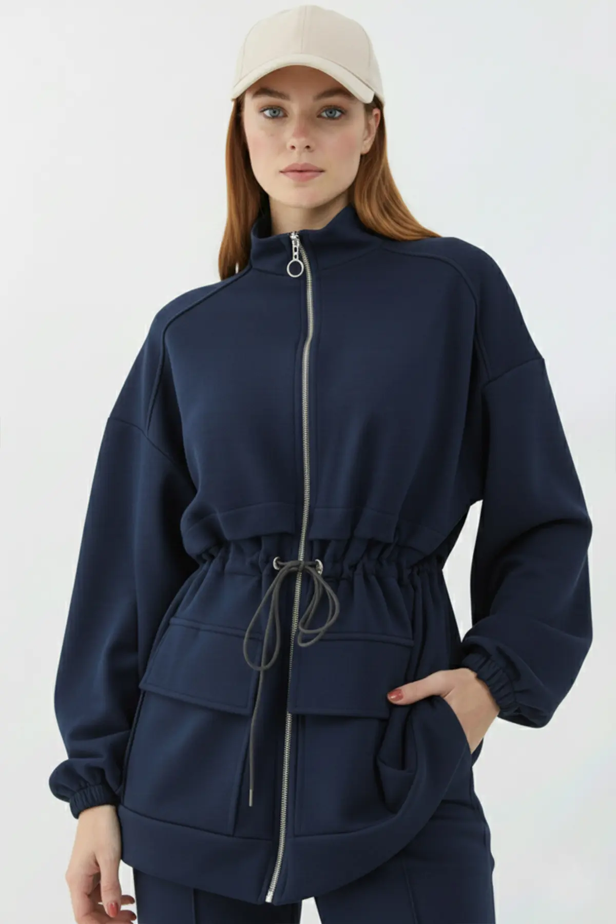 Scuba Suit With Drawstring Waist-detail