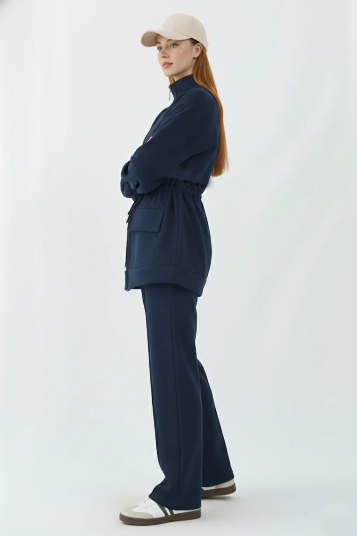 Scuba Suit With Drawstring Waist-detail